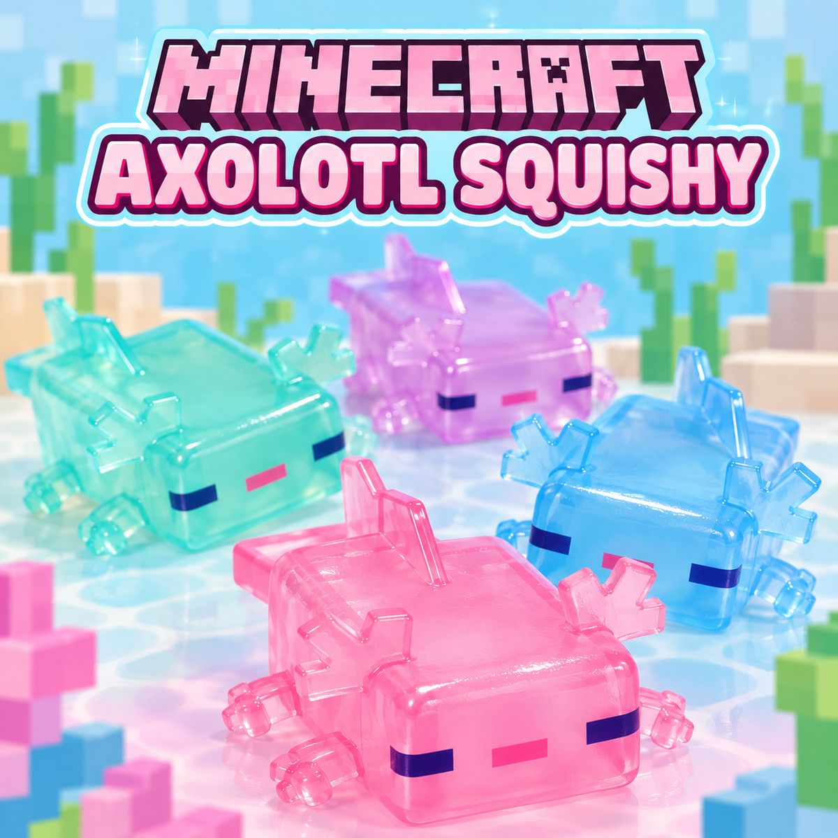 Minecraft Axolotl Squishy